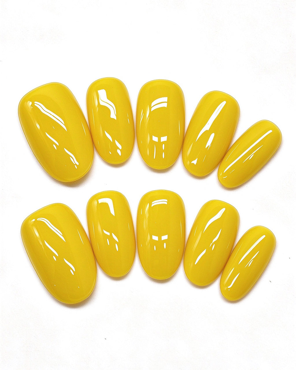 100% Handcrafted 24 Solid Colors Press-On Nails | Salon Gel Manicure