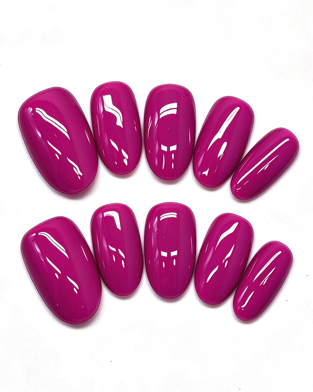 100% Handcrafted 24 Solid Colors Press-On Nails | Salon Gel Manicure