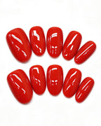 100% Handcrafted 24 Solid Colors Press-On Nails | Salon Gel Manicure
