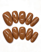 100% Handcrafted 24 Solid Colors Press-On Nails | Salon Gel Manicure