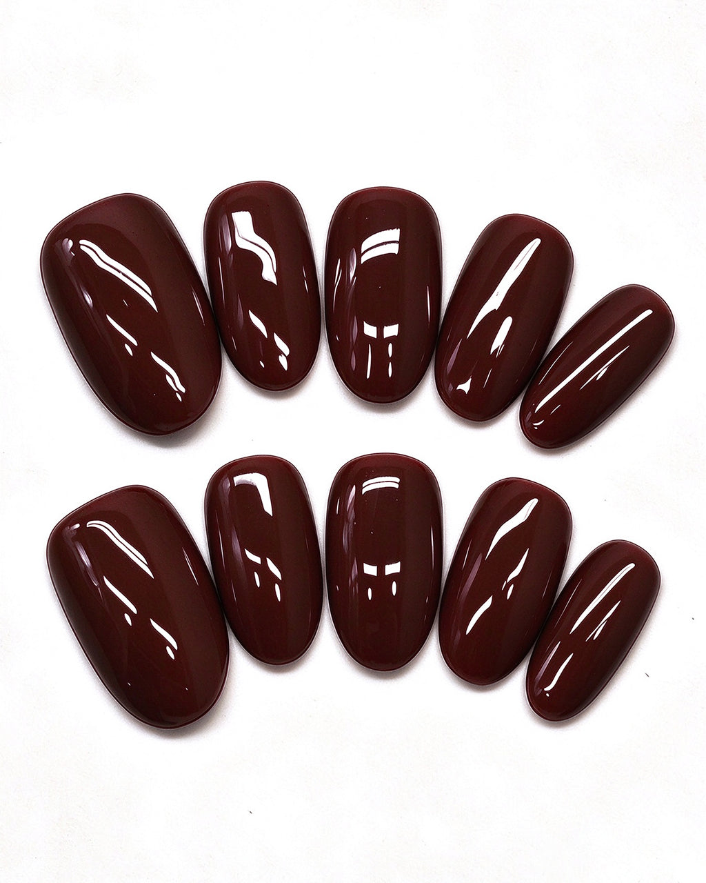 100% Handcrafted 24 Solid Colors Press-On Nails | Salon Gel Manicure