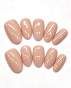 100% Handcrafted 24 Solid Colors Press-On Nails | Salon Gel Manicure