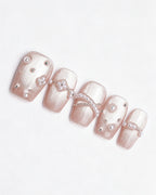 Afloat | 100% Handcrafted Pearl Cat-Eye Press-On Nails