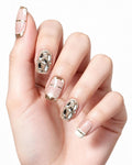 Champagne Glazed Pearl Press-On Nails | Handcrafted