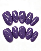 100% Handcrafted 24 Solid Colors Press-On Nails | Salon Gel Manicure