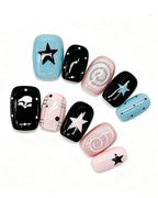 Y2K Star Press-On Nails | Handcrafted Nails
