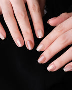Blossom Peach | Nude Pink Cat Eye & Gold Foil Press-On Nails