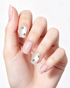 Soft & Versatile | Handcrafted Pearl Cat-Eye & 3D Gold Accent Press-On Nails