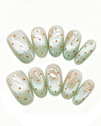 Lime Guava Pastel Jelly Press-On Nails | Handcrafted
