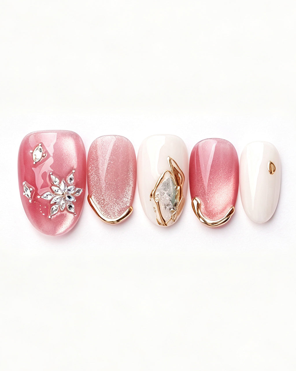 Strawberry Sweetheart | 100% Handcrafted Pink Cat-Eye