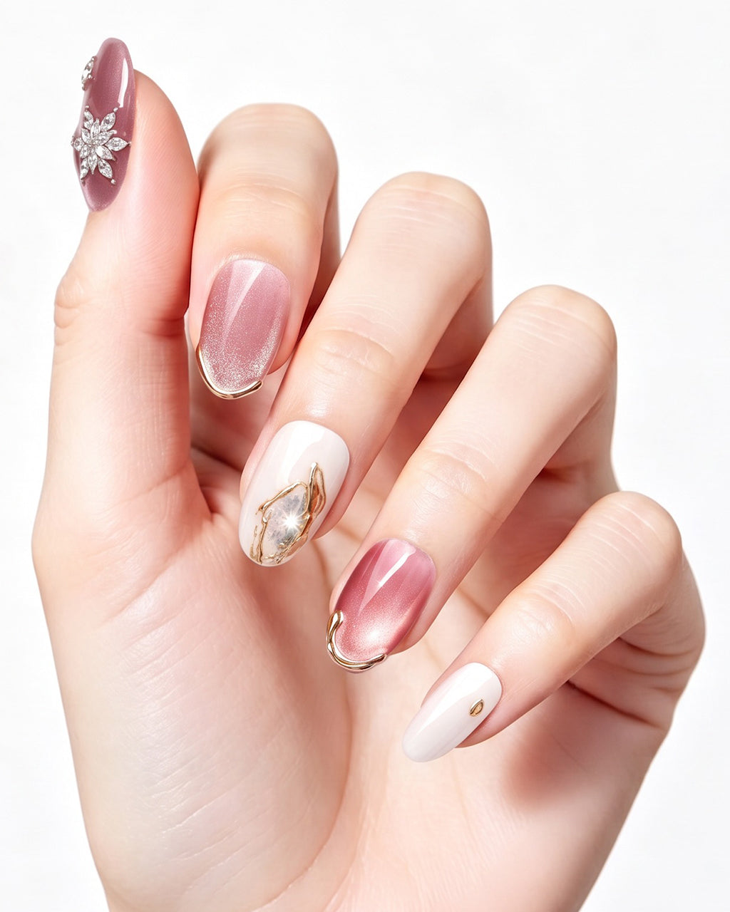 Strawberry Sweetheart | 100% Handcrafted Pink Cat-Eye