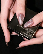 Boiled Water | 100% Handcrafted Sheer Nude Cat-Eye Press-On Nails